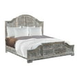 thumbnail image 1 of Taran Designs Hayden Shutter Solid Wood Queen Panel Bed in White Multicolor, 1 of 6