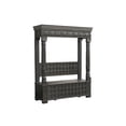 thumbnail image 1 of Taran Designs Isabella Carved Solid Wood Hall Tree Bench in Black, 1 of 6