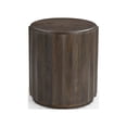 thumbnail image 1 of Taran Designs Lark Round Solid Wood End Table in Dark Brown, 1 of 7