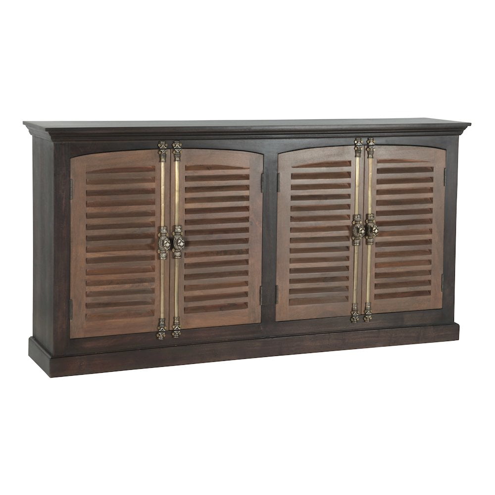 Taran Designs Lennox 4-door Shutter Solid Wood Sideboard - Walmart.com