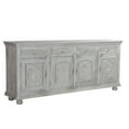 thumbnail image 1 of Taran Designs Monte 4-drawer 4-door Carved Solid Wood Sideboard in Gray, 1 of 9