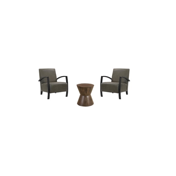 Taran Designs Reed 3-piece Solid Wood Living Room Table Set