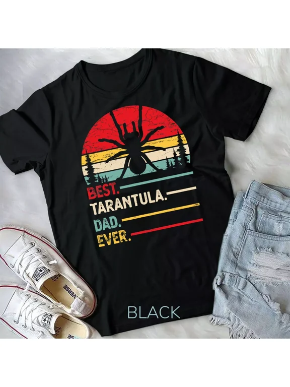 Tarantula Best Dad Ever Gift Dog Vintage Retro Men Unisex T-shirt