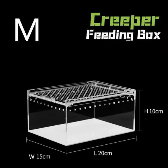 Tarantula Enclosure, Plastic Terrarium, Reptile breeding box, Dubia Roach Container for Bearded Dragon Lizard Spider Gecko