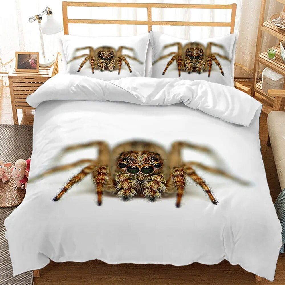 Tarantula Print Bedding Set King Full 3D Print Black Spider Comforter