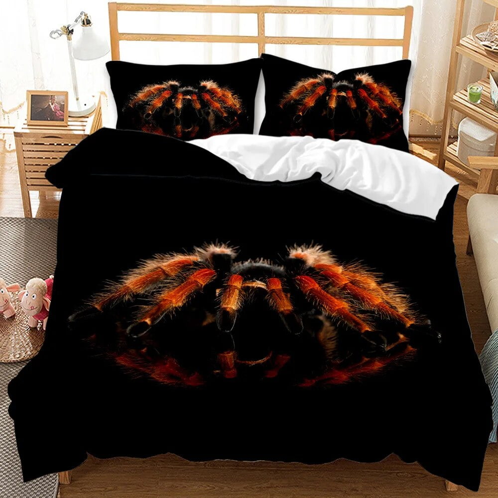 Tarantula Print Bedding Set King Full 3D Print Black Spider Comforter