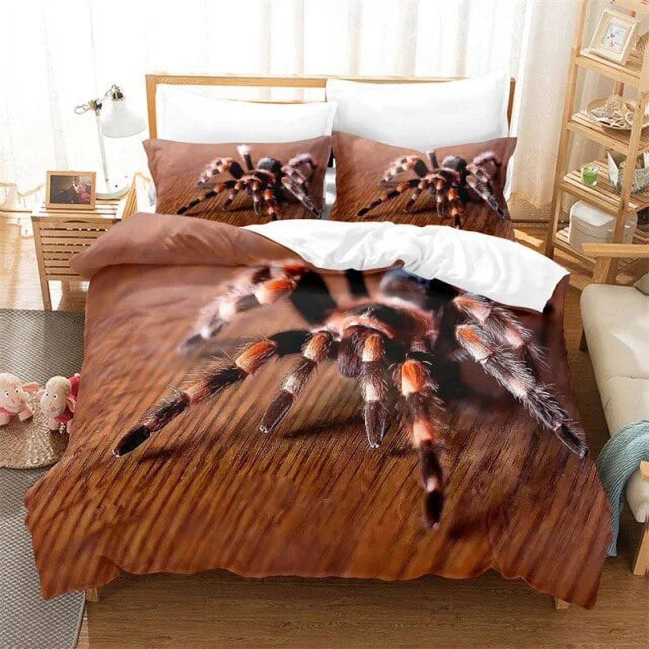 Tarantula Print Bedding Set King Full 3D Print Black Spider Comforter