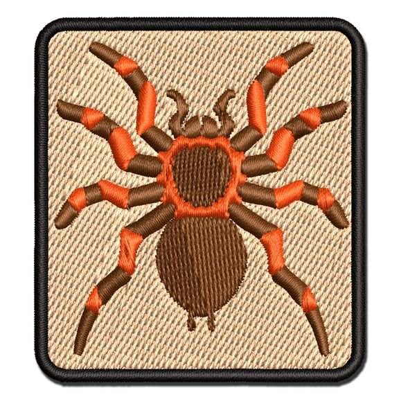 Tarantula Spider Arachnid Bug Applique Multi-Color Embroidered Hook & Loop Patch - 3 Inch Medium
