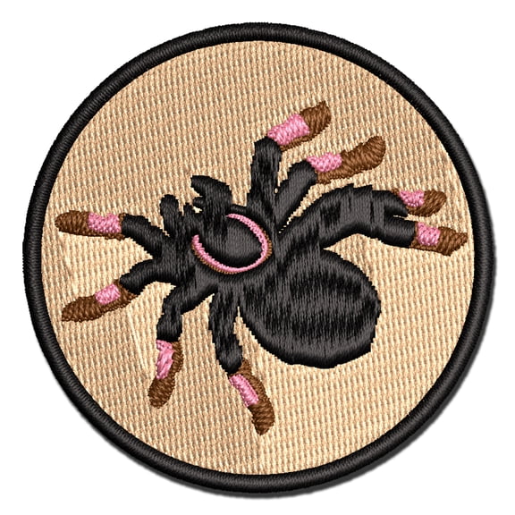 Tarantula Spider Solid Applique Multi-Color Embroidered Iron-On Patch - 3 Inch Medium