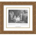 thumbnail image 1 of Taras Shevchenko 2x Matted 22x20 Gold Ornate Framed Art Print 'Gifts in Chyhyryn in 1649', 1 of 2