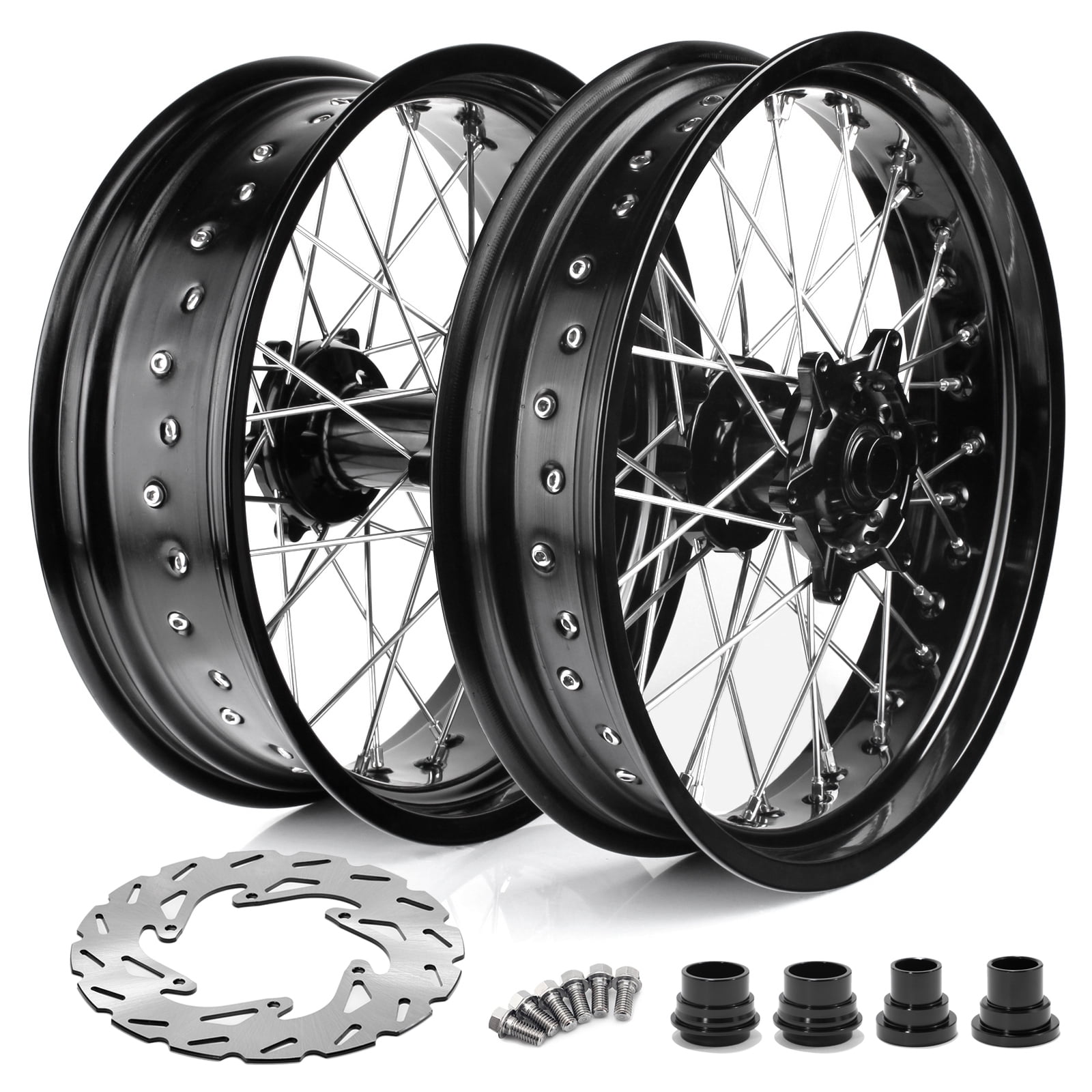 Tarazon 17" Supermoto Wheels Rim Hubs Brake Rotor for Beta RR 125-480 RR-S Xtrainer 20-23
