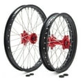 thumbnail image 1 of Tarazon 21" x 18" Front Rear Wheels Rim Red Hubs for Surron Ultra Bee Electric Dirt Bike, 1 of 5