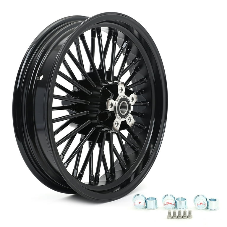 Tarazon Fat Spoke 17 x3.5 Front Wheel Rim for Harley Softail Heritage FLSTC Fatboy FLSTF Walmart