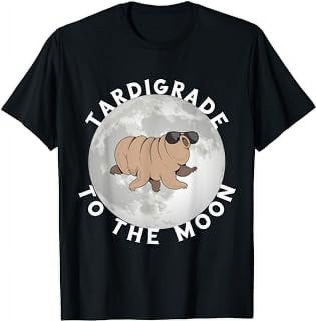 Tardigrade To The Moon Microbiology Science Water Bear TShirt