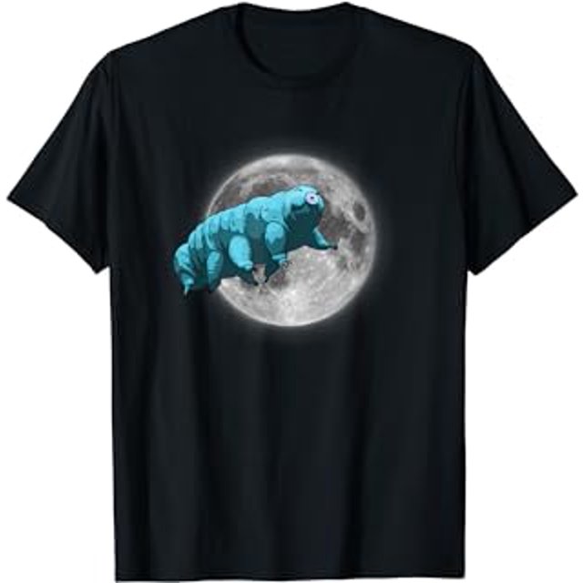 Tardigrade in Space Funny Water Bear Moon TShirt
