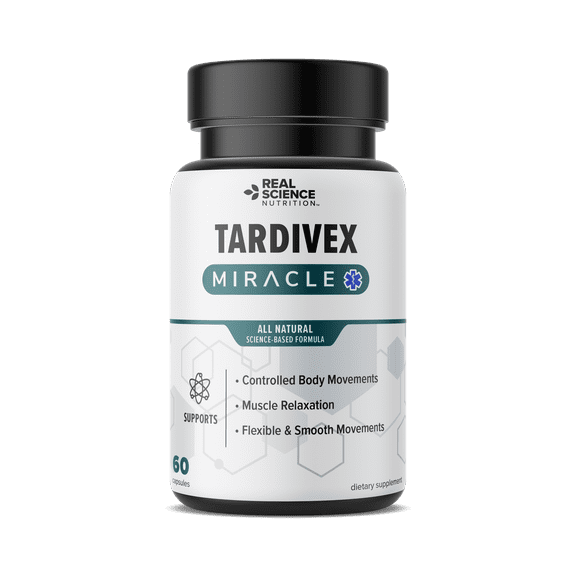 Tardivex Miracle- May Help Symptoms Including Muscle spasms, Stiff Jerky Movements, and Other involuntary Movements Affecting The face, Mouth, and Eyes
