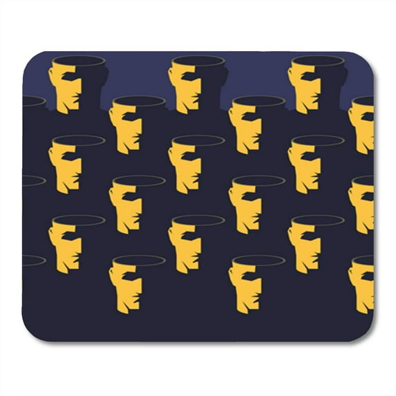 Target Audience Group of Men Open Empty Head Media Manipulation Mousepad Mouse Pad Mouse Mat 9x10 inch