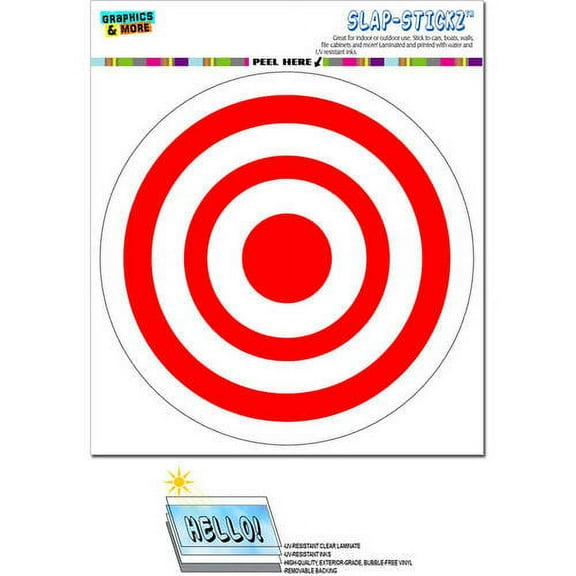 Target Bulls Eye Circle Automotive Car Window Locker Bumper Sticker