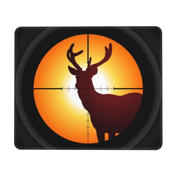 Target Deer Elk Hunting Mouse Pad Non-Slip Rubber Gaming Mousepad Rectangle for Computers Laptop 8.3 x 10.3 in