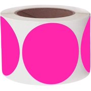 Target Dots Round Pink 3 inch Color Coding Dot Labels Large Stickers Target Repair Circle Inventory Stickers 250 Per Roll