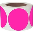 thumbnail image 1 of Target Dots Round Pink 3inch Color Coding Dot Labels Large Stickers Target Repair Circle Inventory Stickers 250pcs, 1 of 7