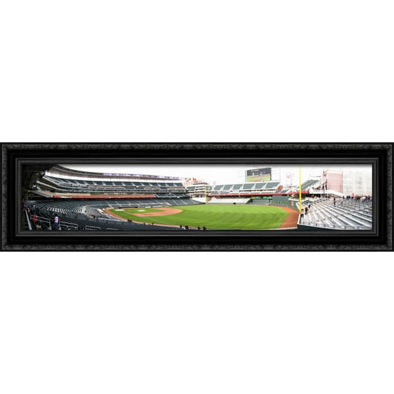 Target Field 40x12 Large Black Ornate Wood Framed Canvas Art - Home of the Minnesota Twins
