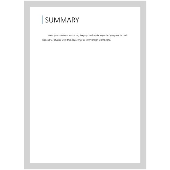 Target Grade 5 Edexcel GCSE (9-1) Combined Science Intervention Workbook