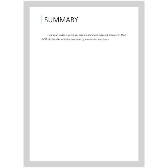 Target Grade 5 Edexcel GCSE (9-1) Combined Science Intervention Workbook