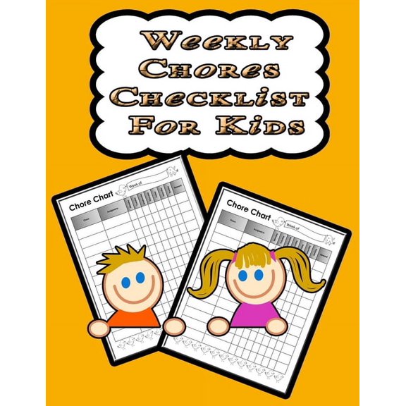 On Target Kids Notebooks: Weekly Chores Checklist for Kids: 110 Pages, 13 Months of Weekly Chores Checklists For Kids - Chart Book To Write In For Kids (Paperback)