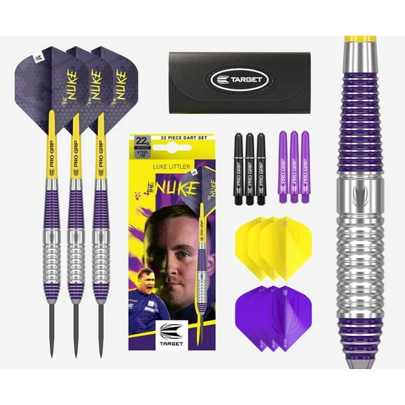 Target Luke Littler Brass Steel Tip Darts 22g