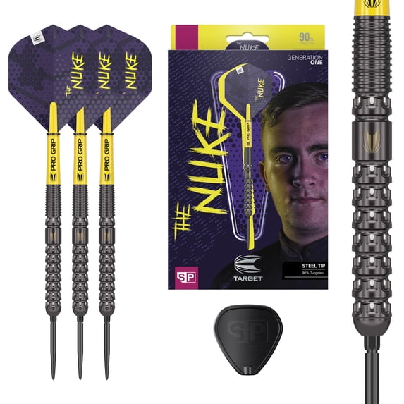 Target Luke Littler G1 Swiss Point Steel Tip Darts 90% Tungsten 22g