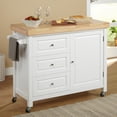 thumbnail image 1 of Target Marketing Systems Monterey Kitchen Cart, White, 1 of 5