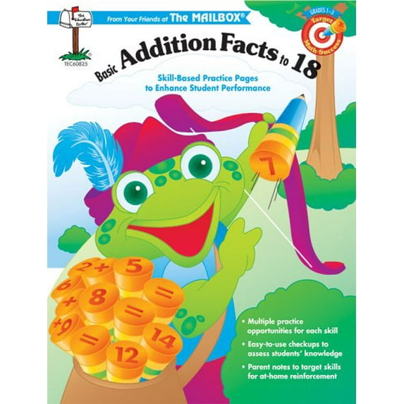 Pre-Owned Target Math Success Basic Addition Facts To 18 (Hardcover) 9781562345815