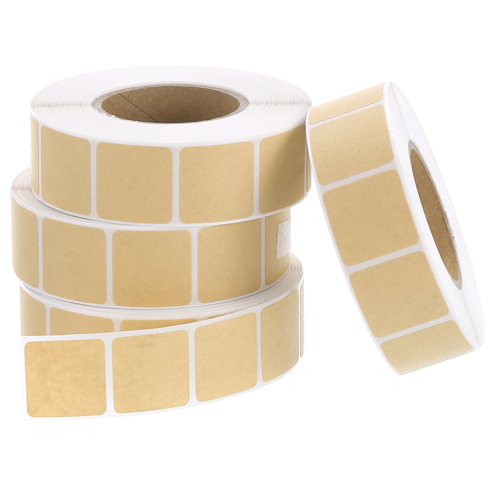 Uxcell Target Pasters 4 Rolls 0.87" 4000 Pcs Self Adhesive Stickers Light Brown
