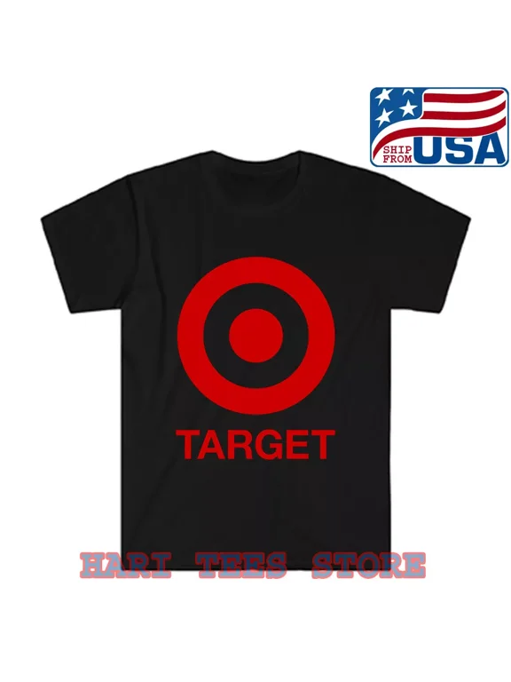 Target Retail Store Men's Black T-shirt Size S to 5XL