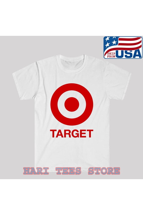 Target Retail Store Men's White T-shirt Size S to 5XL