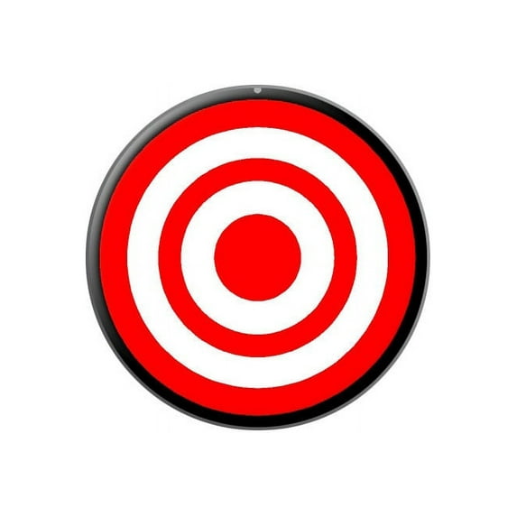 Target Sniper Scope Bullseye Lapel Hat Pin Tie Tack Small Round
