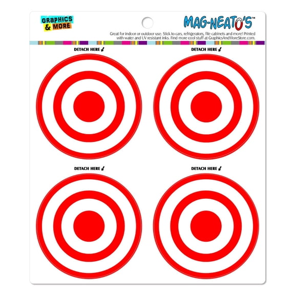 Target Sniper Scope Bullseye MAG-NEATO'S(TM) Car/Refrigerator Magnet Set