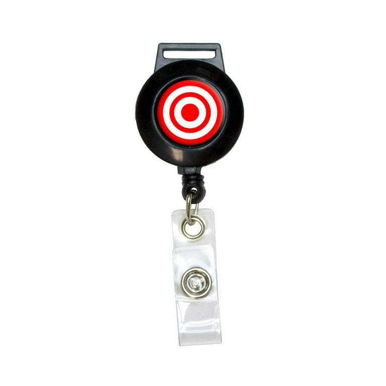 Target Sniper Scope Bullseye Retractable Badge Card ID Holder