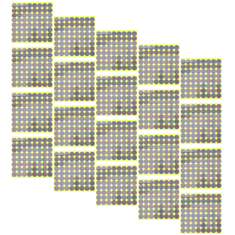 Target Stickers 20 Sheets Adhesive Spots Practical Labels Goal