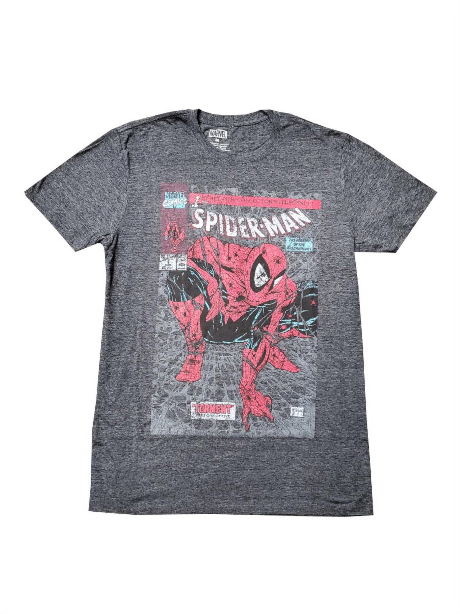Target Stores Marvel Mens Size X Large Short Sleeve Spiderman T Shirt Black Walmart