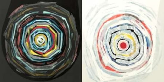Target duo II Canvas Art - Nino Mustica (10 x 20)
