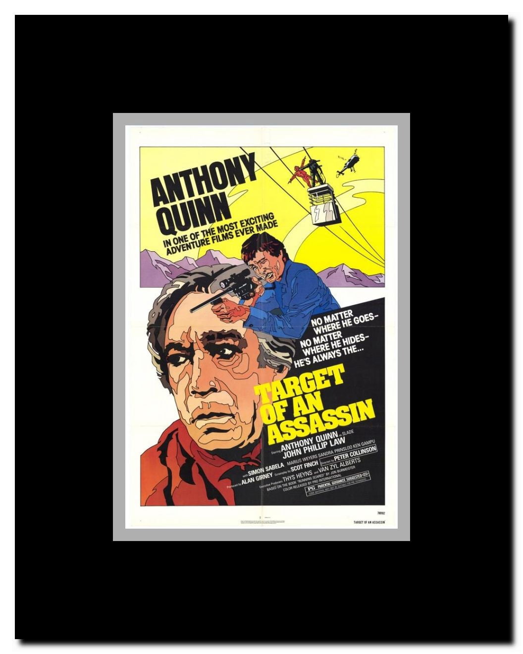 Target of an Assassin Framed Movie Poster