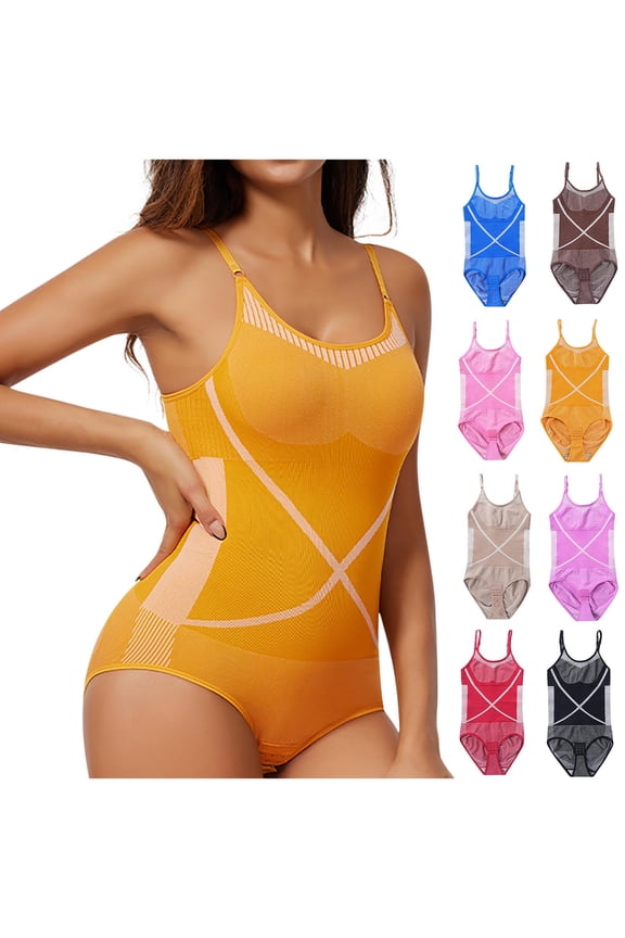 Targeted Compression Body Shaper Women's Adjustable Shoulder Strap Plus Size Tight Fitting Hip Lifting And Shaping Jumpsuit Black M