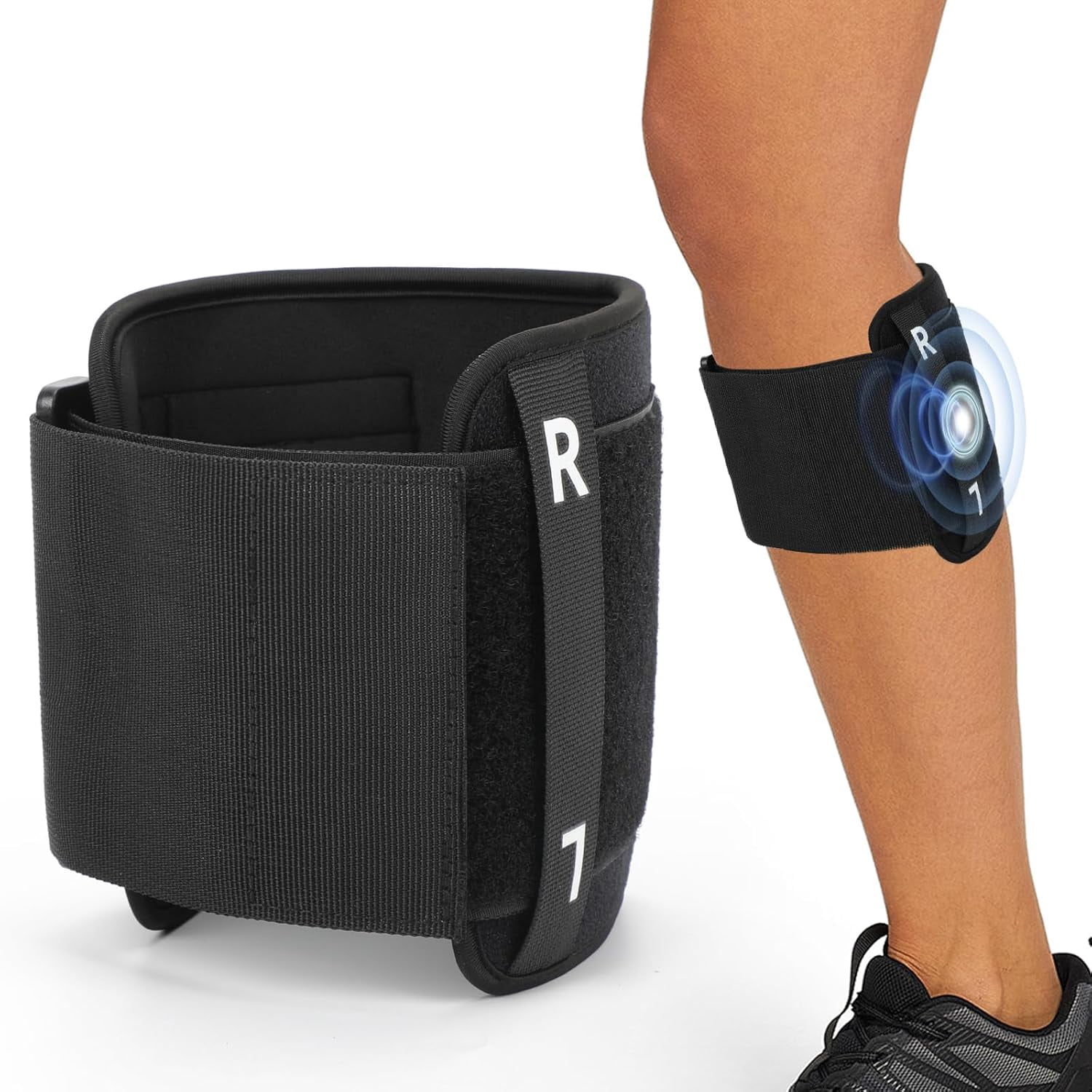 Targeted Compression Knee Brace with Pressure Pad for Sciatica - Sciatic Nerve Pain Relief Brace Lower Back, and Hip Pain Relief - Ideal for Men and Women