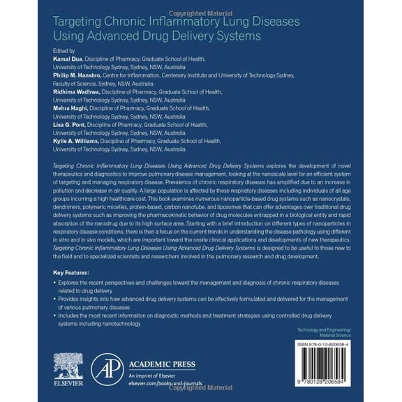 Pre-Owned Targeting Chronic Inflammatory Lung Diseases Using Advanced Drug Delivery Systems