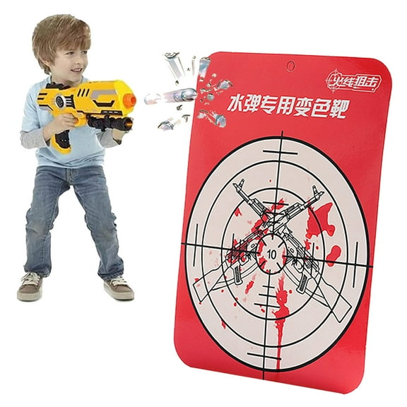 Targets Color Changing Shooting Paper Target for Kids Water Toy Game Paper Cardboard Shooting Training Accessories
