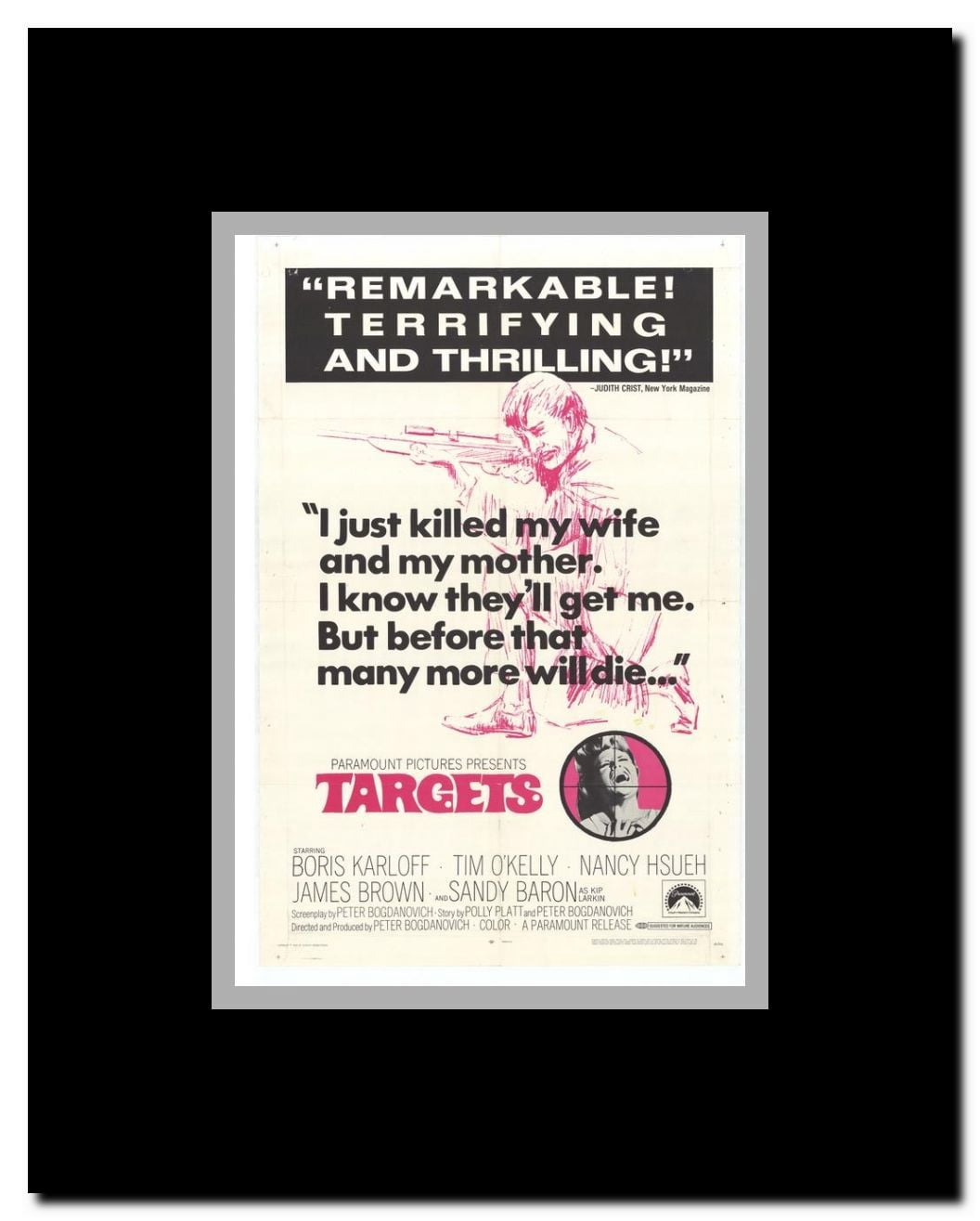 Targets Framed Movie Poster