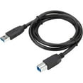 thumbnail image 1 of Targus ACC987USX Black USB Data Tranfer Cable - 3.28 ft - Type A USB - Type B USB, 1 of 4