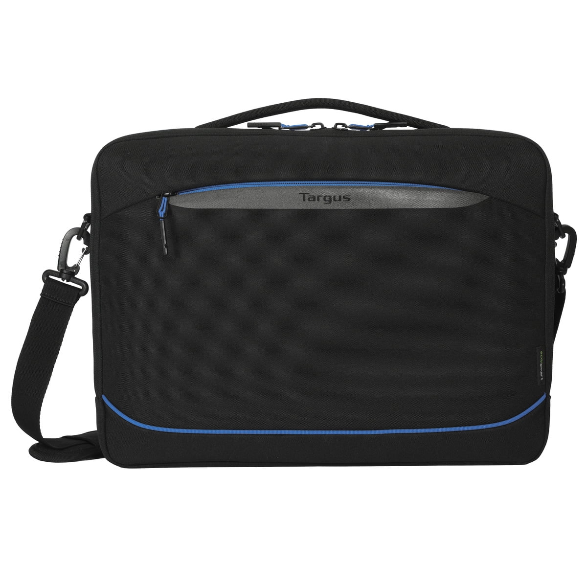 Targus 15–16” Coastline EcoSmart Briefcase, TBT940GL, Black/Blue